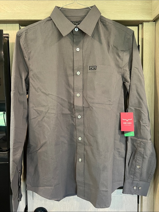 Kimes Ranch Other - Kimes Ranch Men’s Long-Sleeve Button-Up Shirt — Charcoal Gray